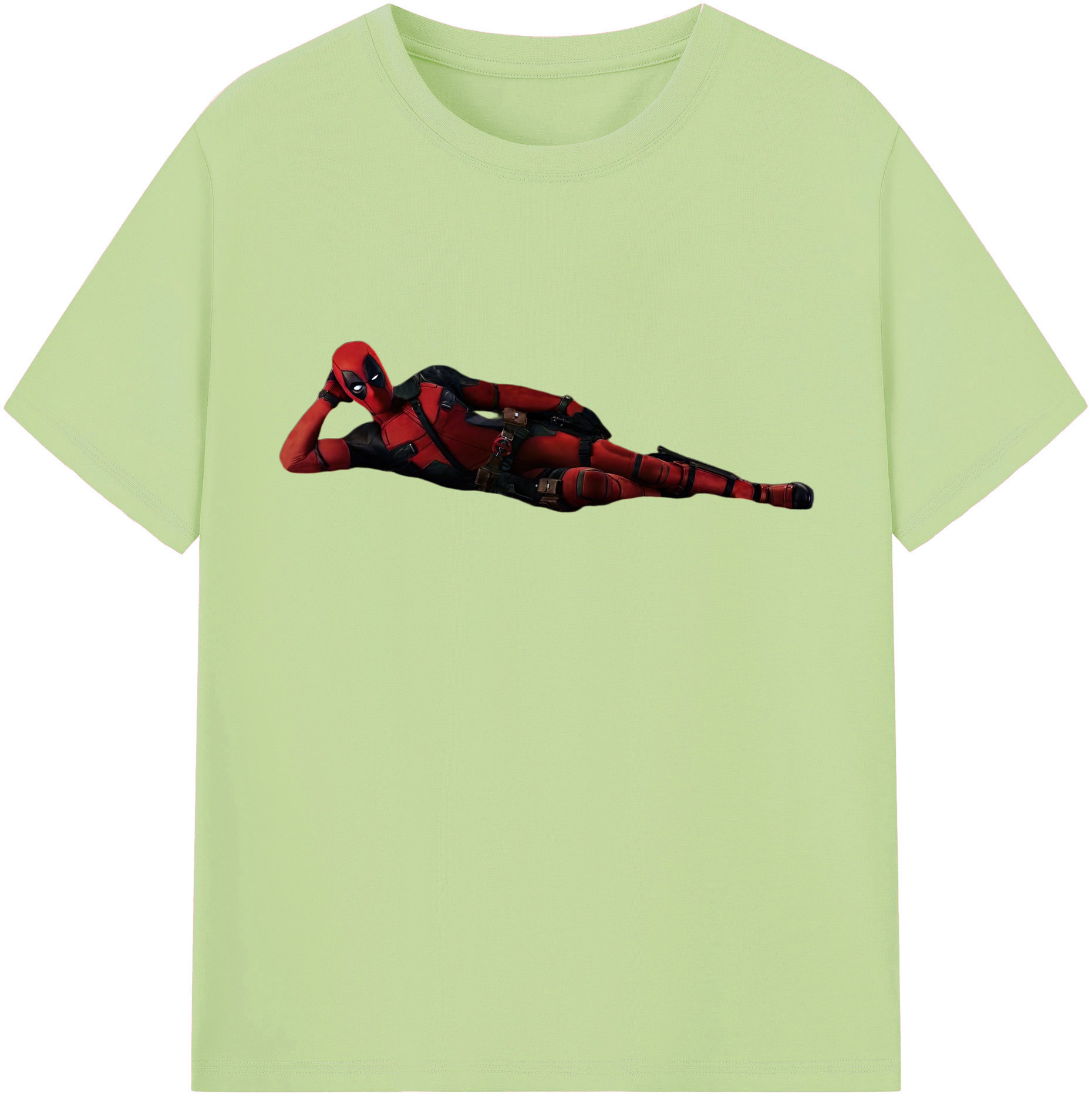 （画像用） Deadpool デッドプール 綿100％半袖Tシャツ（フロントプリント）